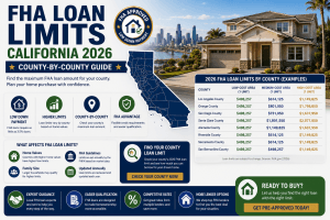 FHA Loan Limits California 2026 — County-by-County Guide