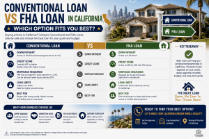 Conventional Loan vs FHA Loan in California — Which Option Fits You Best?